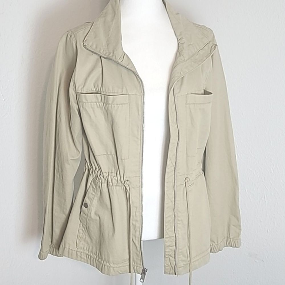 Old Navy Khaki Jacket, Size Medium - Picture 3 of 13